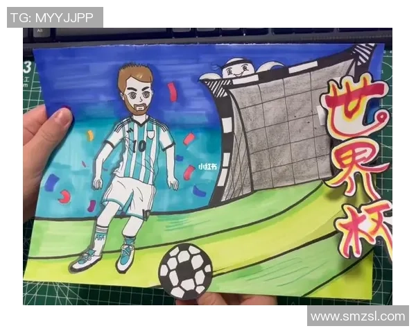马克笔绘制的足球明星传奇瞬间与激情时刻的完美结合